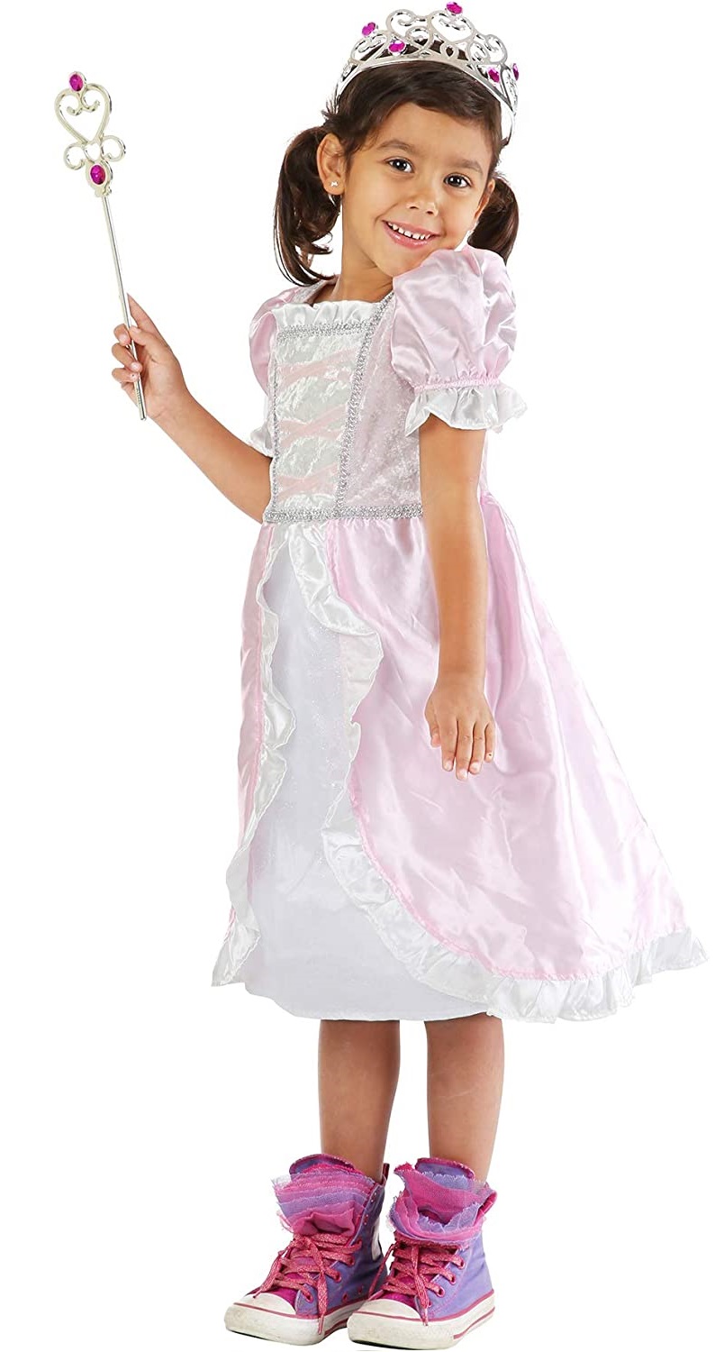 deguisement princesse marie 8 ans - robe rose et argente - costume