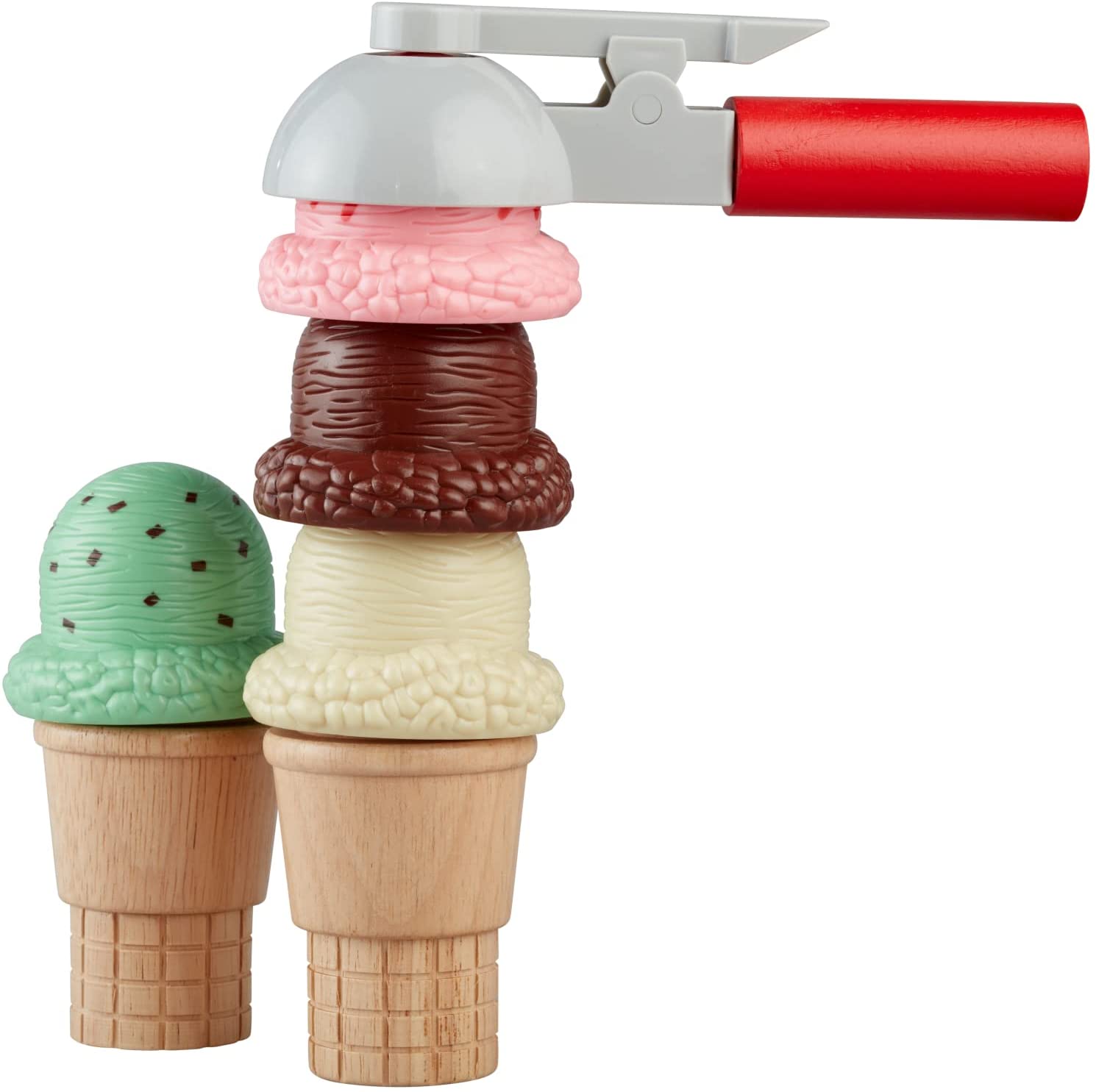 Melissa & Doug Cônes de crème glacée jouent ensemble 10 pièces - Accessoire poupée - Achat & prix