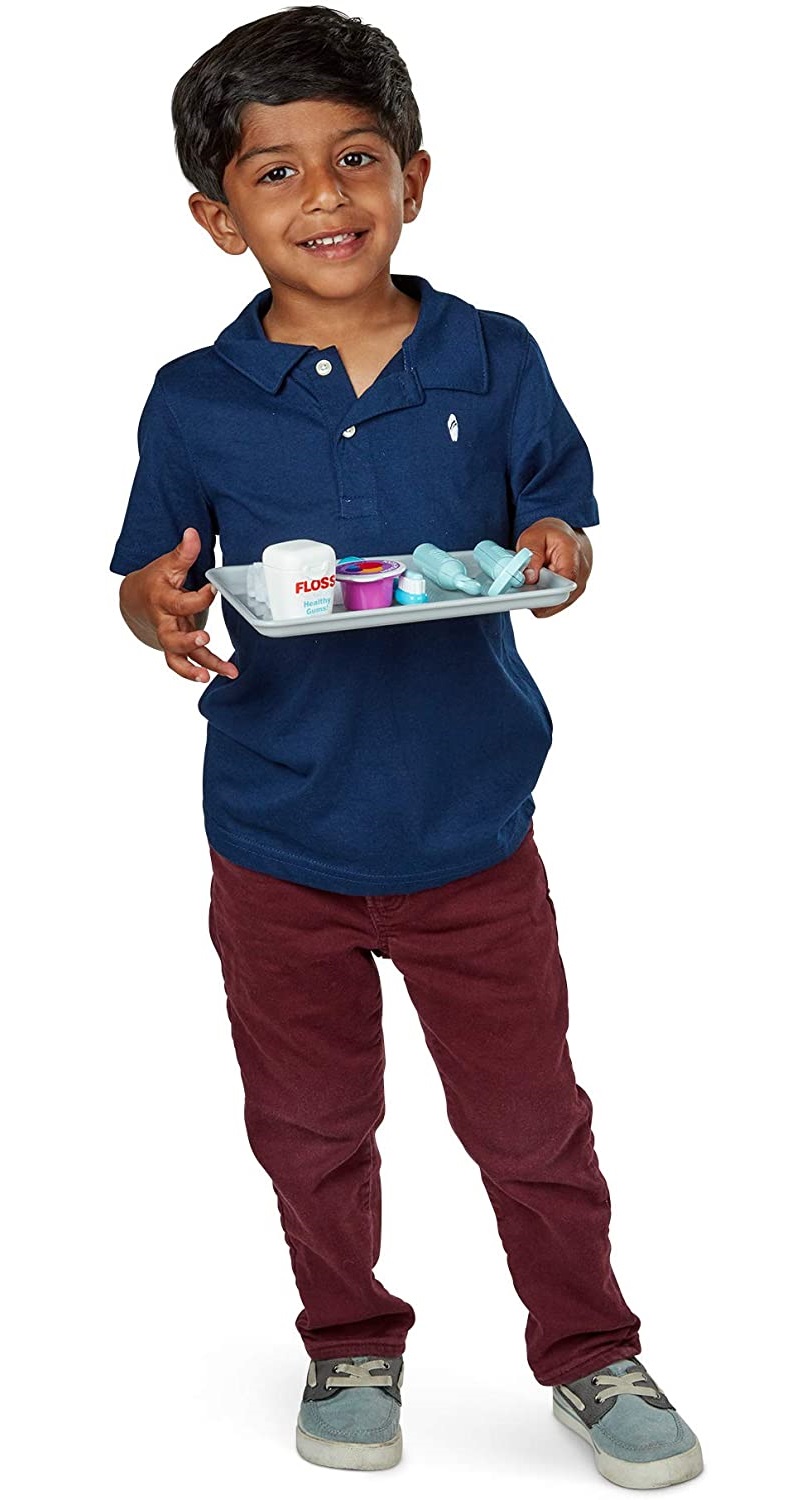 Kit De Dentiste 8 Pièces – Brosse, Dents Modèles, Outils – Jeu De Rôle Pour Apprendre Le Brossage – Dès 3 Ans