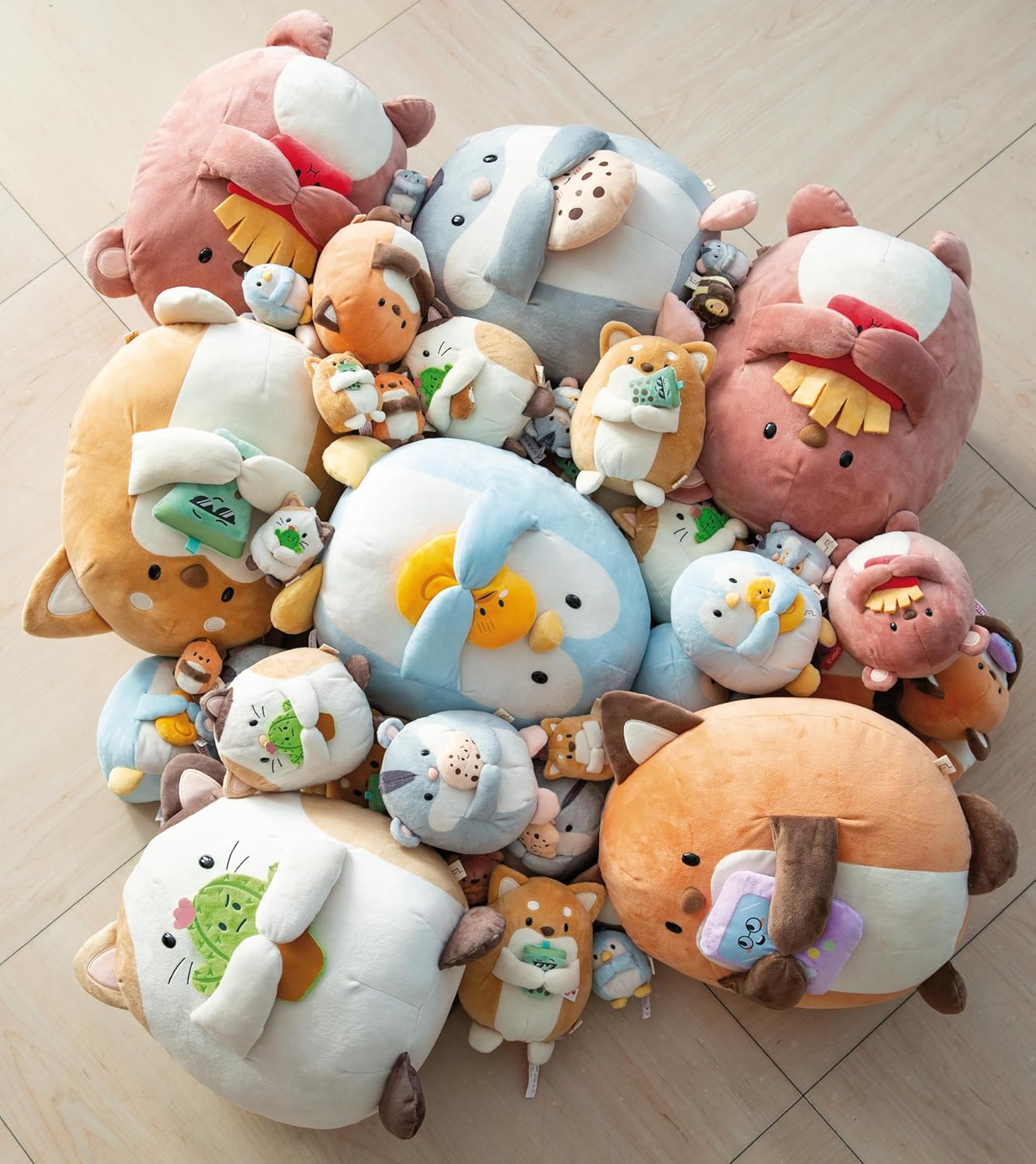 Peluche Renard Geeks NICI Mymochi - Avec Console Jeu 3D, 35 Cm - Cadeau Kawaii Enfant Et Adulte, Décoration