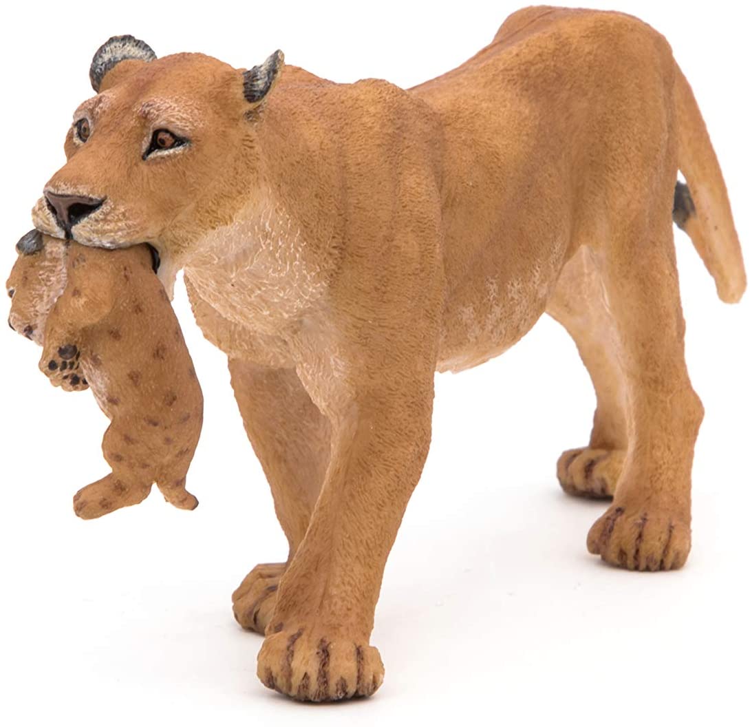 Figurine Animalière Bébé Lion (lionceau) En Plastique PVC - Marque Type Bullyland/Schleich - Occasion