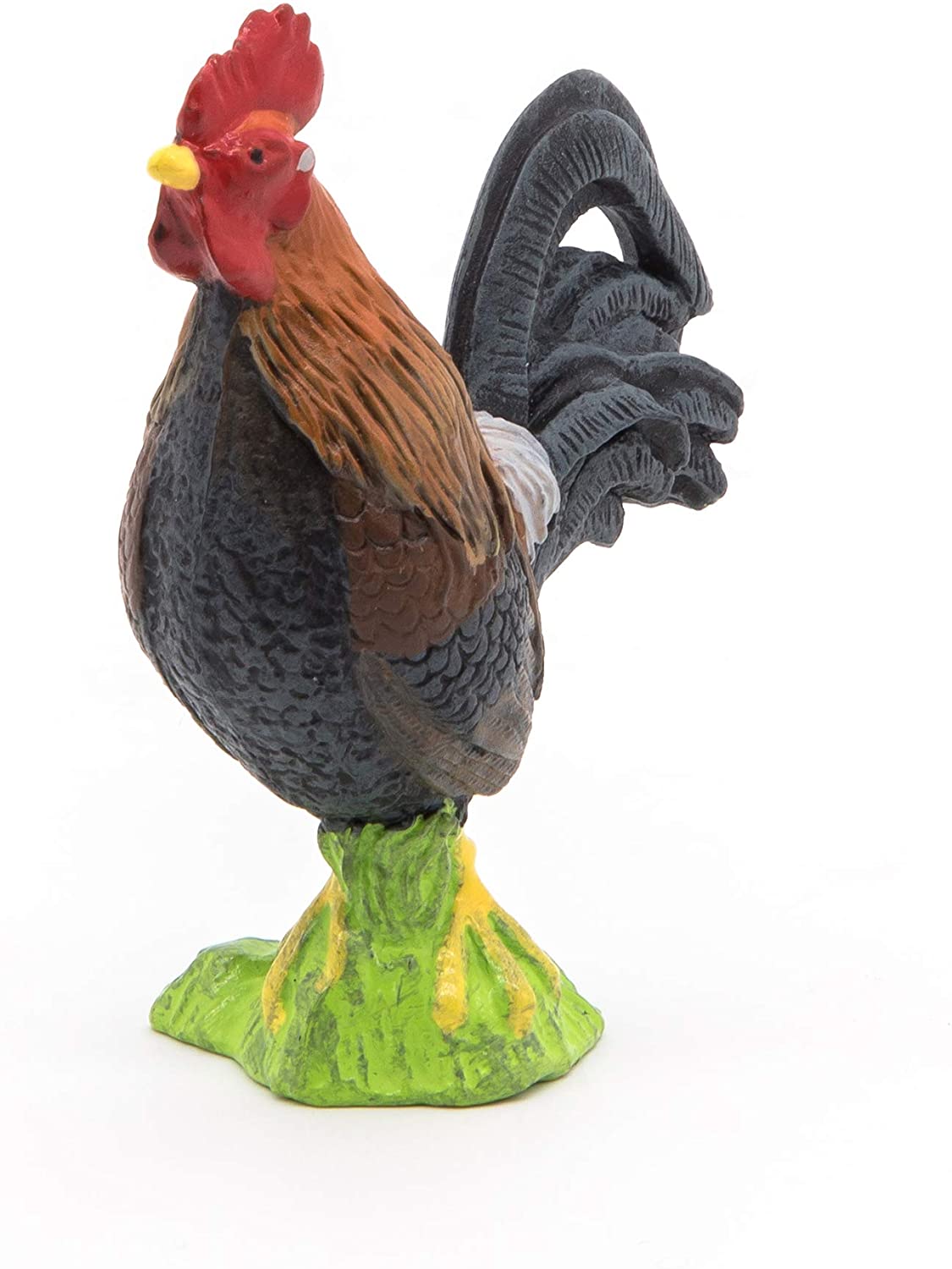 Figurine Papo Coq Gaulois Multicolore - 5,5x2,8x5,8 Cm - Animaux De La Ferme - Jouet Enfant Dès 3 Ans