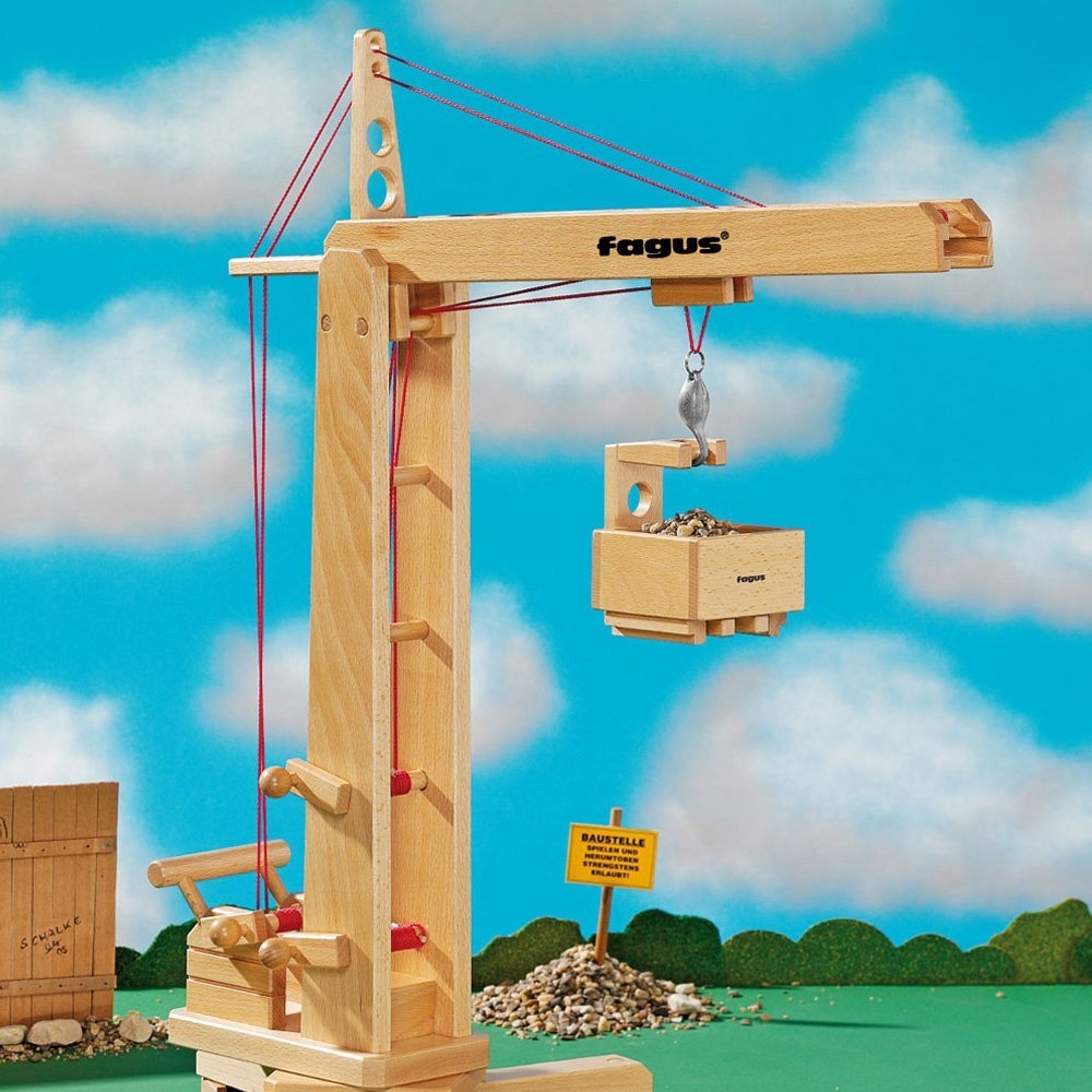 Jeu De Construction Bois Maxi Grue 5 En 1 - 170 Pièces - Eichhorn - Dès 6 Ans