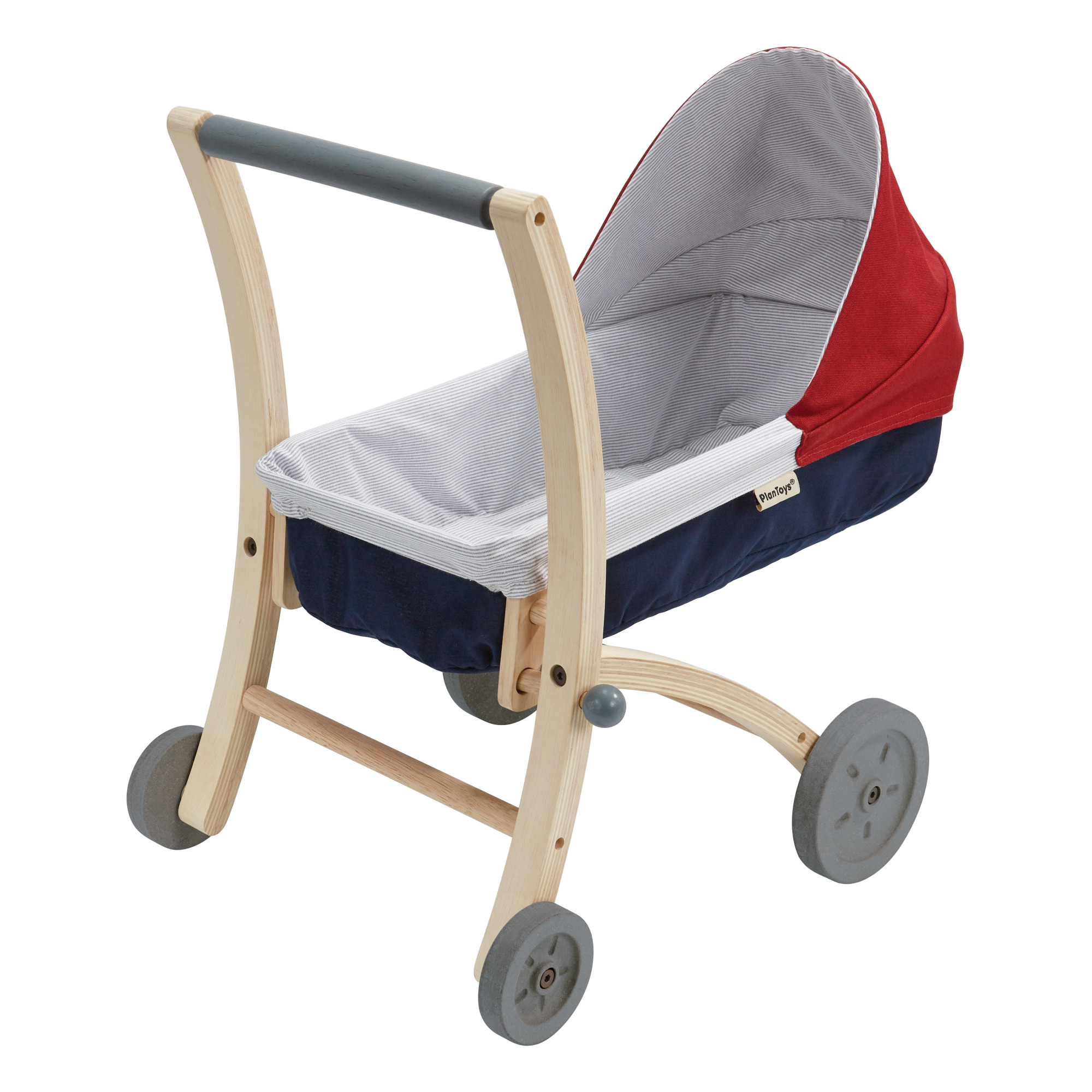Ma premiere poussette un landau pour poupees avec capote rabattable et hauteur reglable
