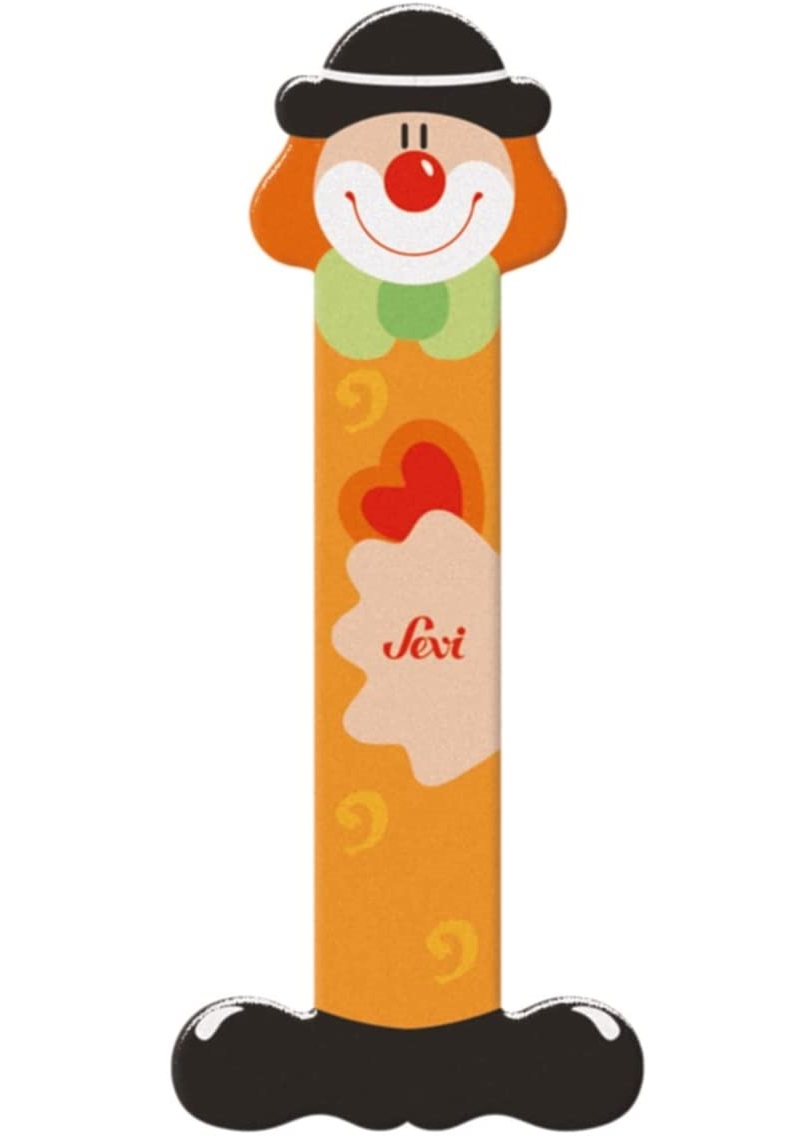 Lettre En Bois Décorative Sevi - Lettre I Clown Pour Chambre D'enfant Ou Apprentissage