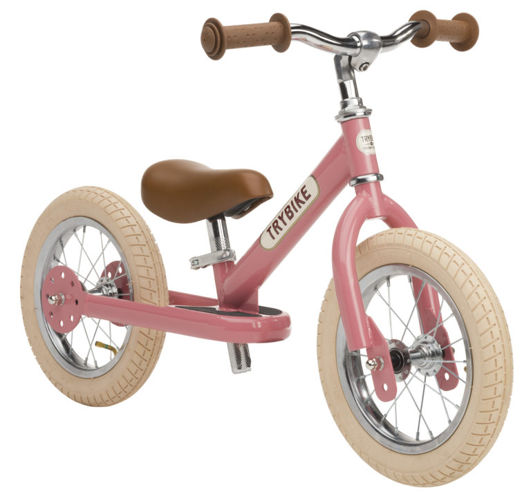Trybike Draisienne évolutive en rose Tricycle et draisienne