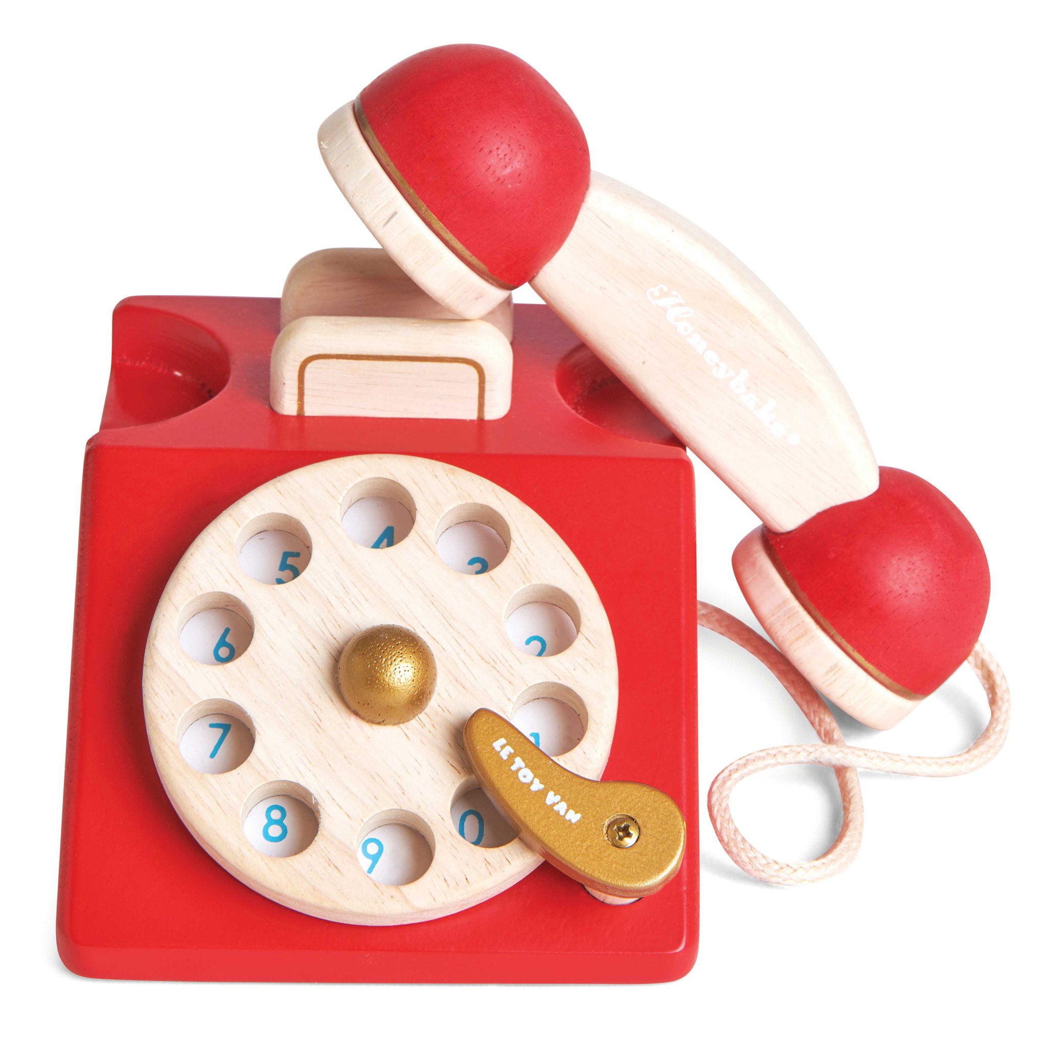 Téléphone vintage - Le Toy Van TV323 - Téléphone en bois pour enfant - Jouet  d'imitation