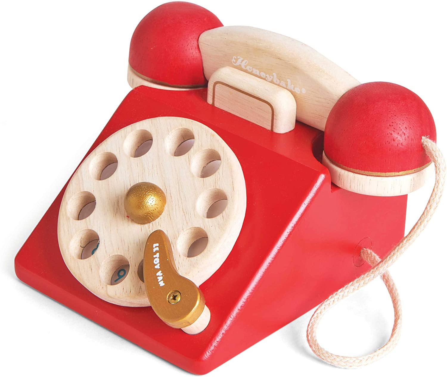 Jouet téléphone sonore - Téléphone en bois Janod, jouet d'éveil bébé