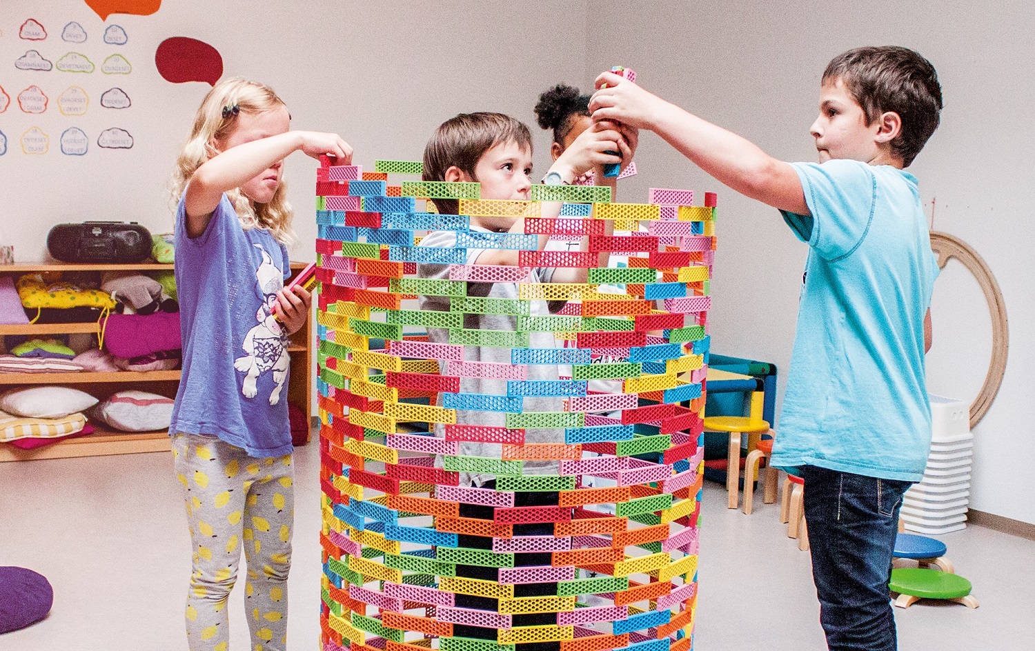 Jeu de construction écologique, innovant et coloré de la marque Bioblo