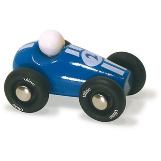 Voiture de course bleue