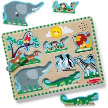 Puzzle sonore animaux du zoo MD00727 Melissa & Doug 1