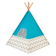 Tipi – turquoise à chevron gris et blanc KI00223-4337 Kidkraft 1