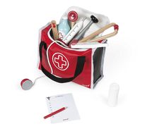 TGTT Malette Docteur Enfant Médecin Jouet Bois avec stéthoscope