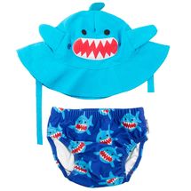 Maillot et Chapeau Requin (6-12M) ZOO-122-010-014 Zoocchini 1