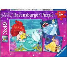 Puzzle Aventure des princesses Disney 3x49 pcs RAV-09350 Ravensburger 1