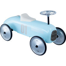 Porteur voiture vintage bleu tendre V1124 Vilac 1