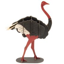 Maquette 3D en papier Autruche FRI-11680 Fridolin 1