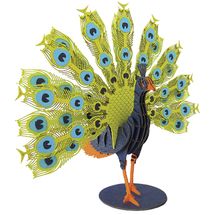 Maquette 3D en papier Paon FRI-11728 Fridolin 1