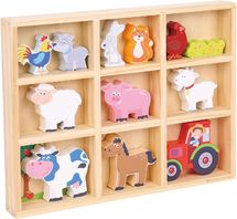 Figurines en bois Animaux Ferme NCT11850 New Classic Toys 1