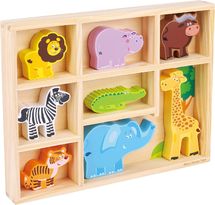 Figurines en bois Animaux Safari NCT11851 New Classic Toys 1