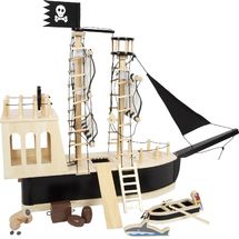 Bateau pirate en bois LE12411 Plan Toys 1