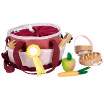 Kit de soins pour chevaux avec sac rouge LE12705 Small Foot company 1