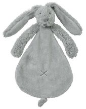 Doudou Lapin Richie gris clair 25 cm HH132632 Happy Horse 1