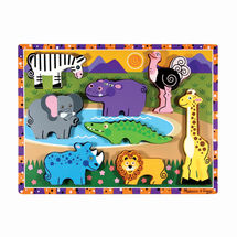 Chunky puzzle Safari MD13722 Melissa & Doug 1