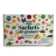 Coffret 52 sachets de graines à semer RC-PF140937 Radis et Capucine 1