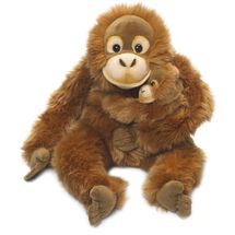 Peluche Orang-outan avec bébé 25 cm WWF-15191007 WWF 1