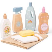 Set de produits ménagers en bois NCT18370 New Classic Toys 1