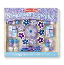 Perles en bois Fleurs brillantes MD19494 Melissa & Doug 1