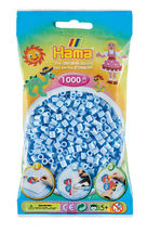 Sachet 1000 perles plastique Midi bleu glacier HAMA-207-97 Hama 1