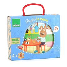 4 puzzles La Maison V2643 Vilac 1