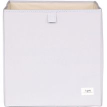Cube de rangement uni gris clair EFK107-002-027 3 Sprouts 1