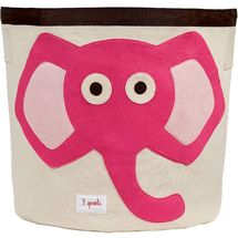 Sac à jouets Eléphant Rose EFK107-000-005 3 Sprouts 1