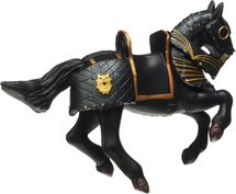 Figurine Cheval du chevalier en armure noire PA-39276 Papo 1