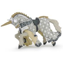 Cheval maître des armes cimier licorne PA39916-2873 Papo 1