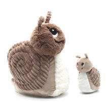 Peluche escargot maman et son bébé marron DE75302 Les Déglingos 1