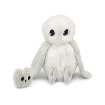Peluche chouette polaire maman et son bébé DE76120 Les Déglingos 1