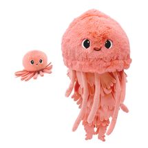 Peluche méduse maman et son bébé corail DE75901 Les Déglingos 1