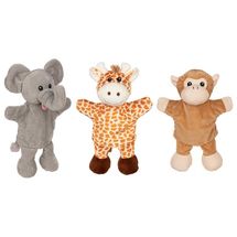 Marionnettes girafe singe éléphant GK50960 Goki 1