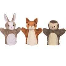 Marionnettes Écureuil, Lapin et Hérisson GK50961 Goki 1