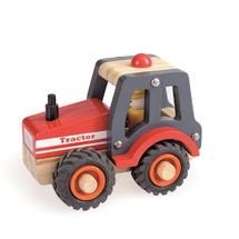 Tracteur rouge en bois EG511040 Egmont Toys 1