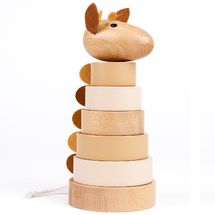 Empilable en bois Girafe Léonie EG511174 Egmont Toys 1