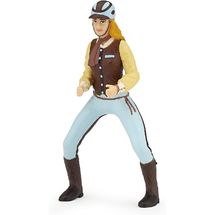 Figurine Cavalière adulte Fashion bleue PA52009-3645 Papo 1