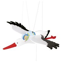 Mobile cigogne, bleu GO52991 Goki 1