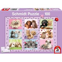 Puzzle Mes amis les bêtes 100 pcs S-56268 Schmidt Spiele 1