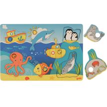 Puzzle avec images cachées - Animaux marins GK57307 Goki 1