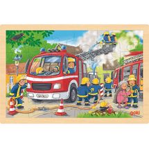 Puzzle brigade de pompiers 24 pcs GK57318 Goki 1